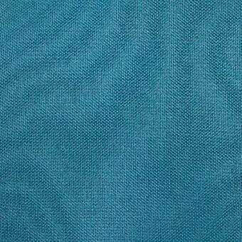 Moroso Getis fabric sample, teal peacock color, dense woven grid texture, matte finish, A9145-26 variant, upholstery textile.